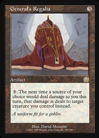 "General's Regalia" - Magic The Gathering Card - Mercadian Masques