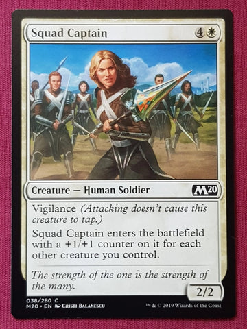 "Squad Captain" x4 - Magic The Gathering Card - M20 - 4-Card Playset