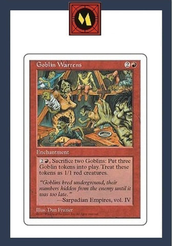 "Goblin Warrens" - Magic The Gathering Card - 4th Edition