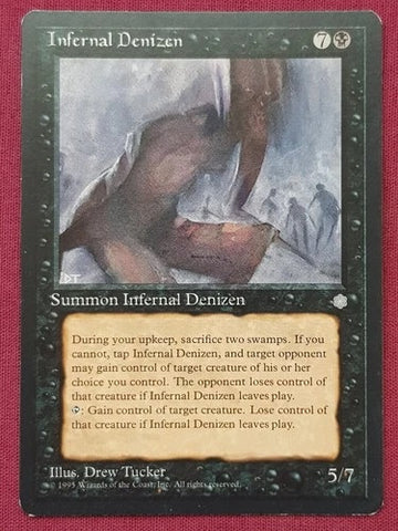 "Infernal Denizen" - Magic The Gathering Card - Ice Age