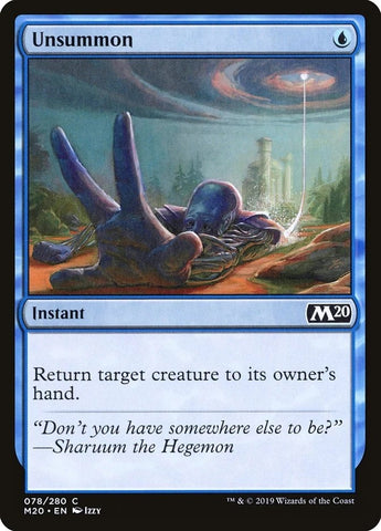 "Unsummon" x4 - Magic The Gathering Card - M20 - 4-Card Playset