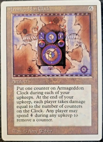"Armageddon Clock" - Magic The Gathering Card - Revised