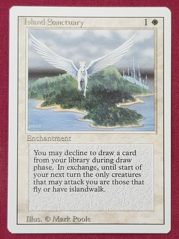 "Island Sanctuary" - Magic The Gathering Card - Revised