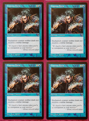 "Gaseous Form" x4 - Magic The Gathering Card - Tempest - 4-Card Playtest