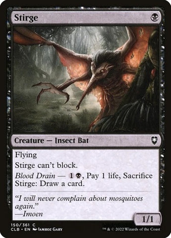 "Stirge" x4 - Magic The Gathering - CLB - 4-Card Playset