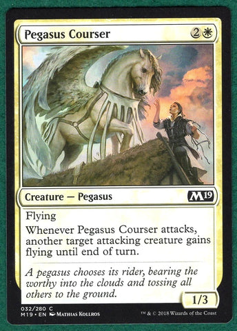 "Pegasus Courser" x4 - Magic The Gathering Card - M19 - 4-Card Playset