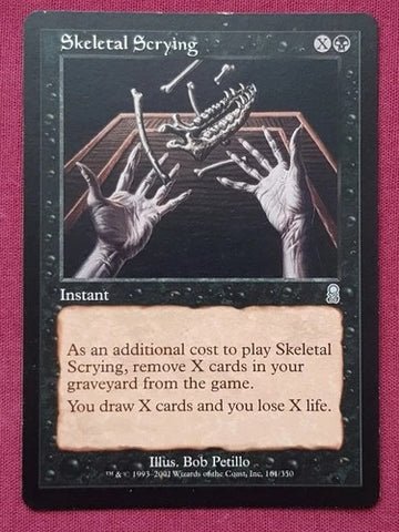"Skeletal Scrying" - Magic The Gathering Card - Odyssey
