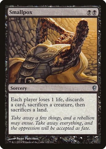 "Smallpox" - Magic The Gathering Card - Time Spiral Remastered