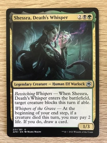 "Shessra, Death's Whisper" - Magic The Gathering - AFR