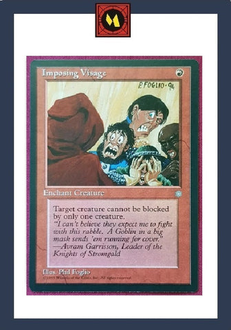 "Imposing Visage" - Magic The Gathering Card - Ice Age