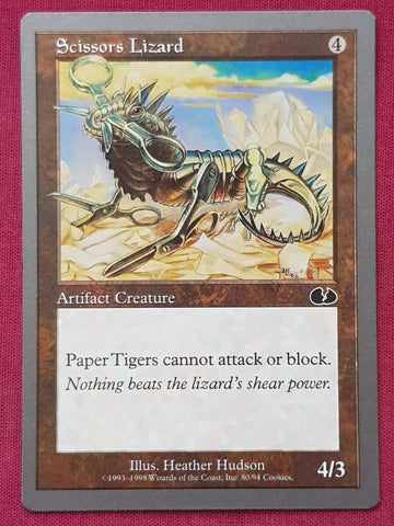 "Scissors Lizard" - Magic The Gathering Card - Unglued