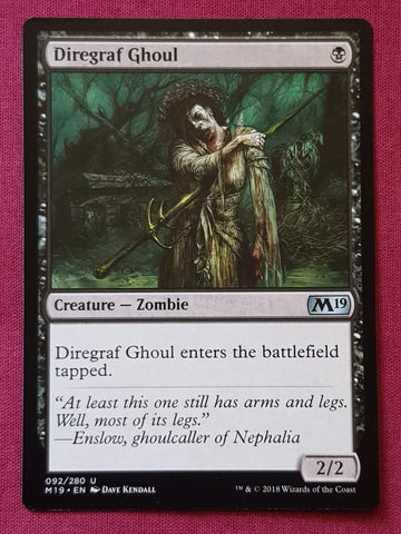 "Diregraf Ghoul" - Magic The Gathering Card - M19