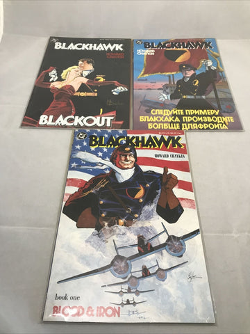 Blackhawk #1 2 and 3 - DC Comics - 1987  - Complete Set