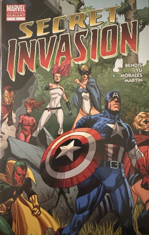 Secret Invasion #1 -  Marvel Comics - 2008 - Wraparound 2nd Print Variant