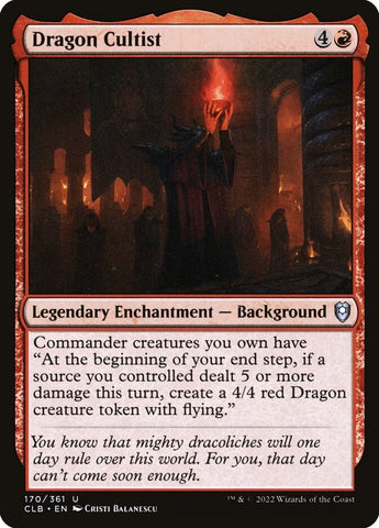"Dragon Cultist" x4 - Magic The Gathering Card - CLB - 4-Card Playset