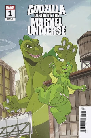 Godzilla Destroys The Marvel Universe #1  - Marvel Comics - 2025 -  Sean Galloway Animation Variant