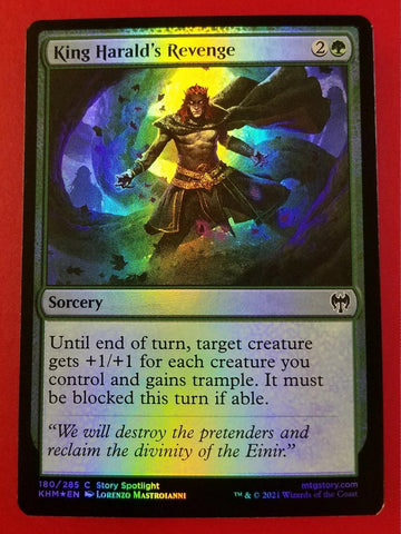 "King Harald's Revenge" FOIL - Magic The Gathering Card - Kaldheim