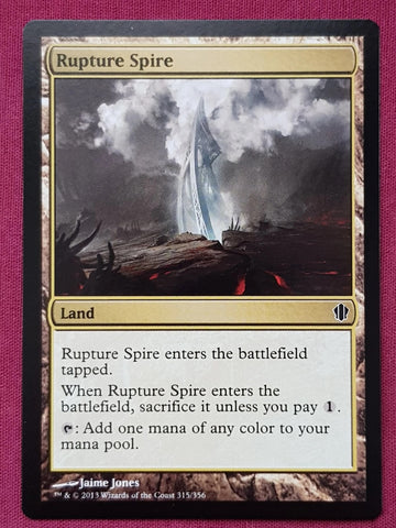 "Rupture Spire" - Magic The Gathering Card - CMR