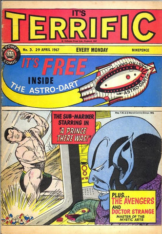 Terrific #3 - Odhams Press Ltd / British - 1967 - Free Gift Not Included