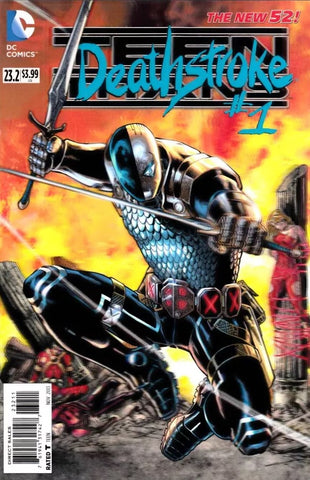 Teen Titans #23.2 - DC Comics - 2013 - Deathstroke Lenticular Cover