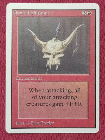 "Orcish Oriflamme" - Magic The Gathering Card - Unlimited