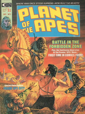 Planet of the Apes #2 - Marvel / Curtis Magazines - 1974 - FN
