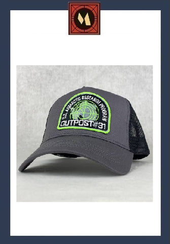 Outpost 31 Baseball/Trucker cap - Retro Embroidered Sci-Fi "The Thing"
