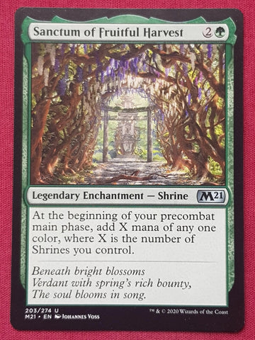 "Sanctum Of Fruitful Harvest" - Magic The Gathering - M21