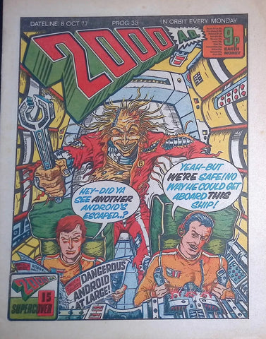 2000 AD Comic #33 - British Comic - 1977