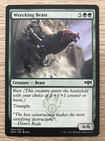 "Wrecking Beast" - Magic The Gathering Card - RNA