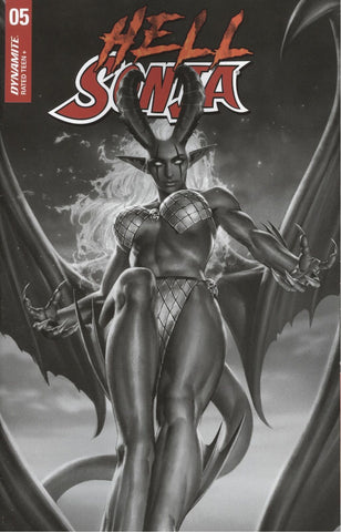 Hell Sonja #5  - Dynamite Comics - 2022 - Cover G 1:15 Incentive Yoon B&W