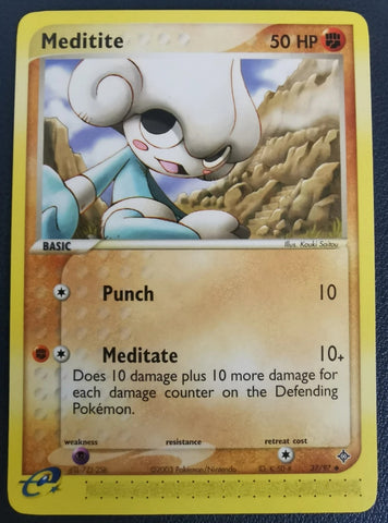 Meditite 37/97 - Pokémon Card - 2003 - NON-Holo