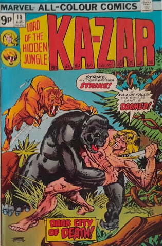 Ka-Zar Lord of the Hidden Jungle #10 - Marvel Comics - 1975