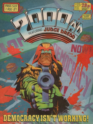 2000AD Comic Prog #533 - #540 (8x Comics RUN) - 1987
