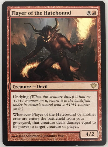 "Flayer Of The Hatebound" - Magic The Gathering Card - Dark Ascension