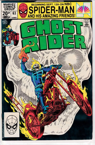 Ghost Rider #63 - Marvel Comics - 1982