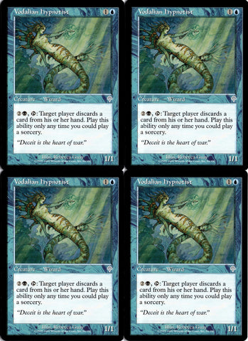 "Vodalian Hypnotist" x4 - Magic The Gathering Card - Invasion - 4-Card Playtest