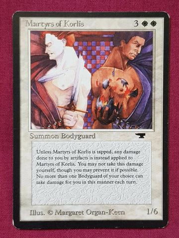 "Martyrs Of Korlis" - Magic The Gathering Card -  Antiquities