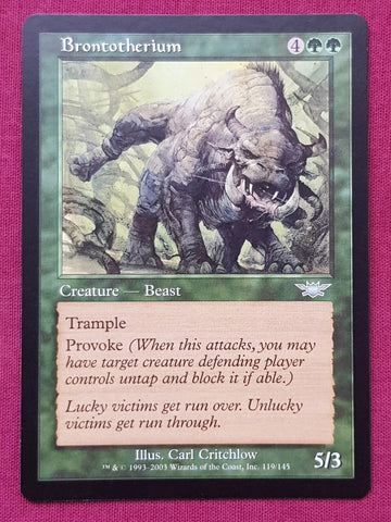 "Brontotherium" - Magic The Gathering Card - Legions