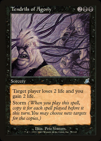 "Tendrils Of Agony" - Magic The Gathering Card - Scourge