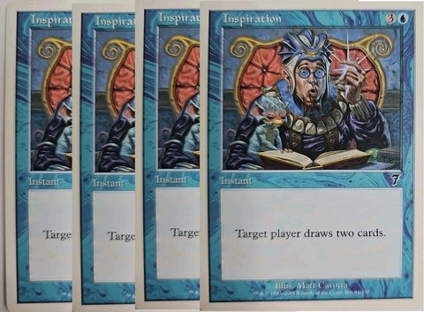 "Inspiration" x4 - Magic The Gathering Card - 7th Edition - 4-Card Playset
