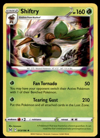 "Shifty" 013/196 Lost Origin - Pokémon Card - Holo