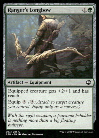 "Ranger's Longbow" x4 - Magic The Gathering Card - AFR 2021 - 4-Card Playset