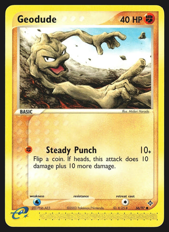 Geodude 56/97 - Pokémon Card - 2003 - NON-Holo