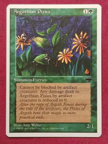 "Argothian Pixies" x4 - Magic The Gathering Card - Chronicles - 4-Card Playset