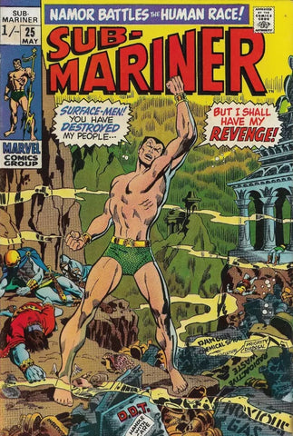 Sub-Mariner #25 - Marvel Comics - 1970