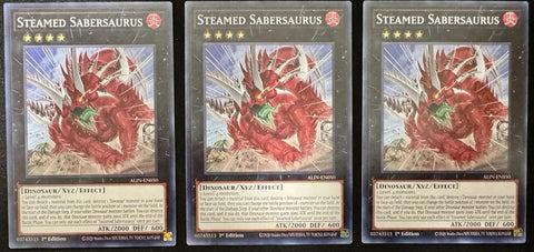 "Steamed Sabersaurus" ALIN-EN050 - Yu-Gi-Oh! - 3x Cards - Alliance Insight