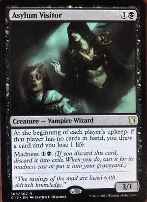 "Asylum Visitor" - Magic The Gathering Card - C19