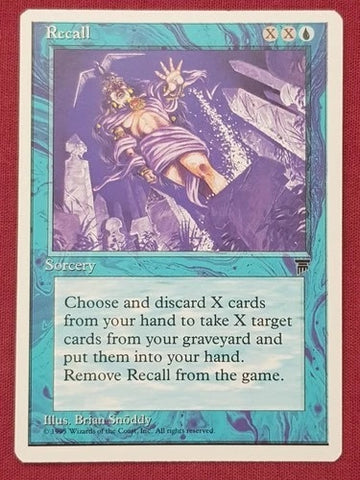 "Recall" - Magic The Gathering - Chronicles