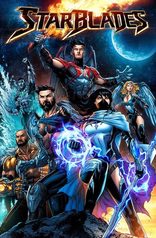 Starblades Volume 1 - All Caps Comics - 2022 - Signed on cover byKyle Ritter